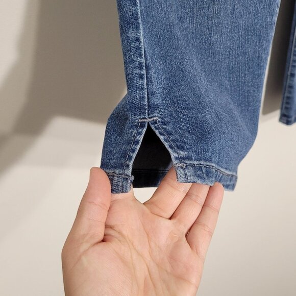 Calvin Klein | Blue Jean Denim Skinny Crop Capri Pants Stretch Classic 6 - Picture 5 of 11
